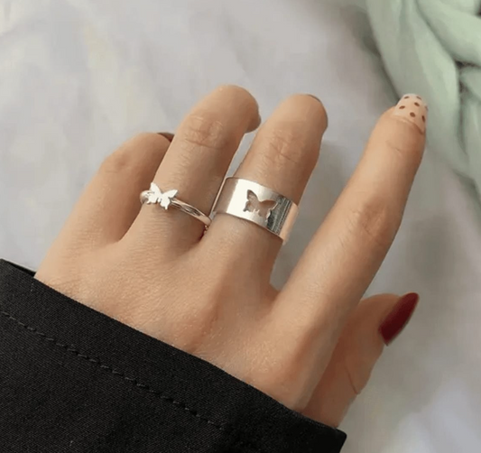 Trending Korean Butterfly Couple Ring